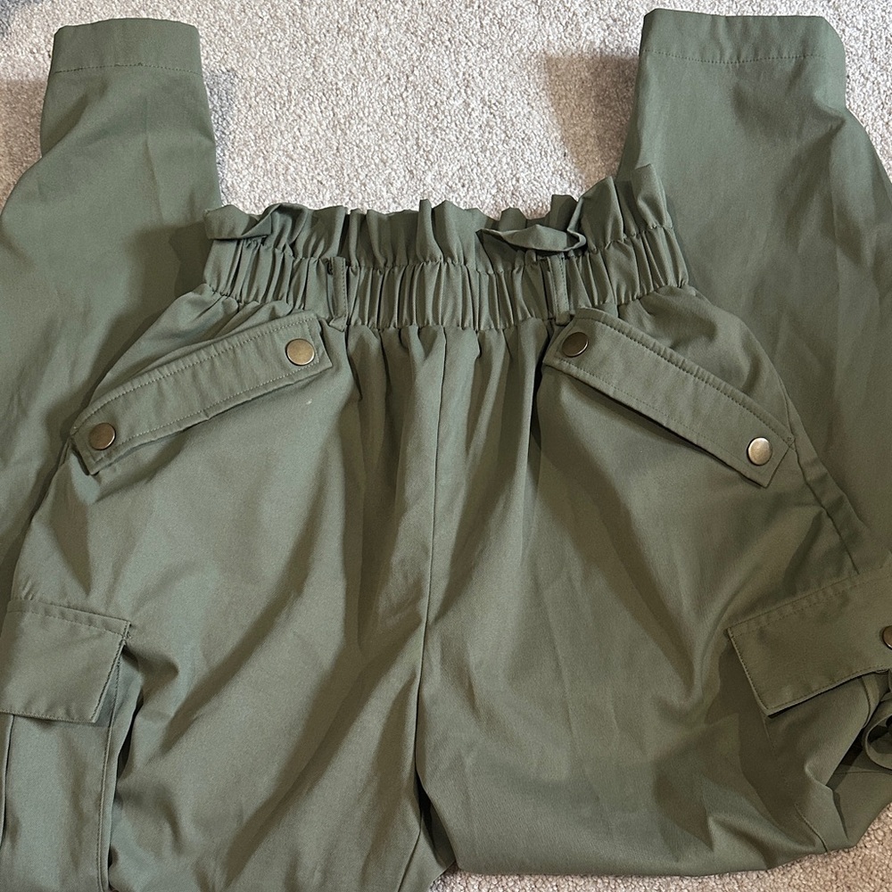 Olive Green Cargo Pants